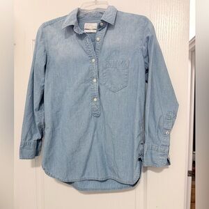 J. Crew Light Blue Button Down Shirt Women 4p